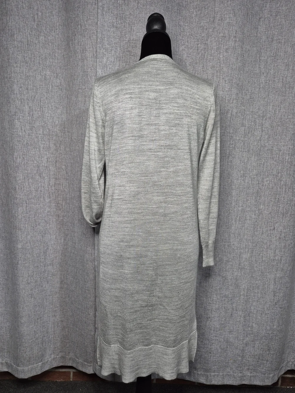 EXPRESS Gray Longline Button Front Cardigan Sweater Size S/P